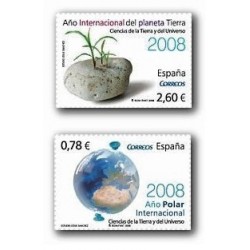 2008 Sellos de España. Ciencias de la Tierra y el Universo (Edif. 4387/88)*
