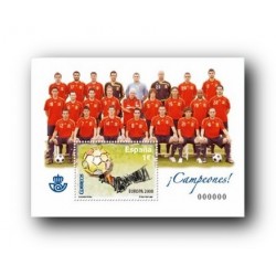 2008 Sellos de España. Fútbol - Campeones de Europa (Edif. 4429)**