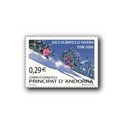 2006 Sellos Andorra Español. JJ.OO. Invierno Turín (Edif.334)**