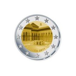 Moneda 2 euros conmemorativa. España 2011. Alhambra