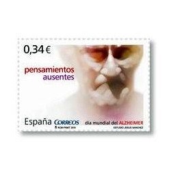 Sellos de España 2010. Día Mundial del Alzheimer. **