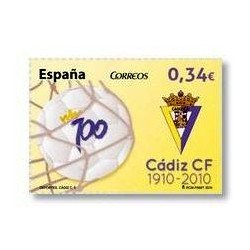 Sellos de España 2010. Centenrio del Cádiz F.C. **