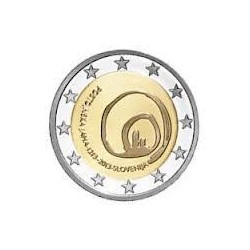 Moneda 2 euros conmemorativa. Eslovenia 2013.