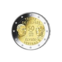 Moneda 2 euros conmemorativa. Francia 2013 Elyseo