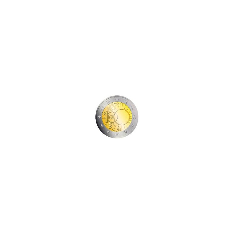 Moneda 2 euros conmemorativa. Belgica 2013