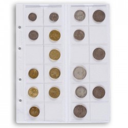 Hojas Leuchtturm OPTIMA 34 para monedas (5 unds.)