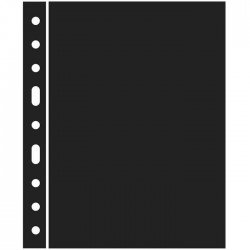 Hojas GRANDE separadoras en negro (5 unds.)