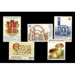 1987 Sellos de Andorra (Correo Español). Año Completo **