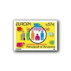 2006 Sellos Andorra Español. Europa, La Integración (Edif.338)**
