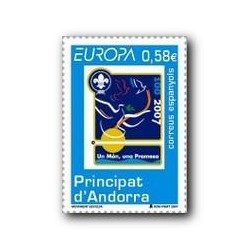 2007 Sellos Andorra Español. Europa (Edif.346)**