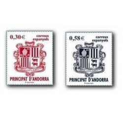 2007 Sellos Andorra Español. Serie Básica (Edif.343/44)**