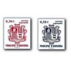 2007 Sellos Andorra Español. Serie Básica (Edif.343/44)**