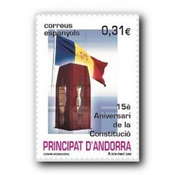 2008 Sellos Andorra Español. 15 Anv. de la Constitución (Edif.354)**