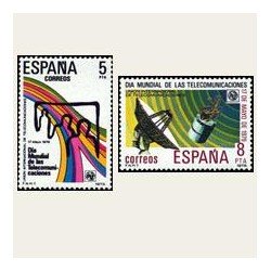 1979 España. Día Mundial de las Telecomunicaciones. Edif.2522/23