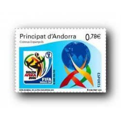 2010 Sellos Andorra Español. (Edifil 377). Copa Mundial FIFA **