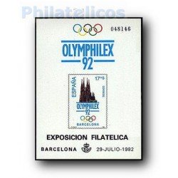 1992 Prueba Oficial. Serie Olímpica de Barcelona´92. OLIMPHILEX´