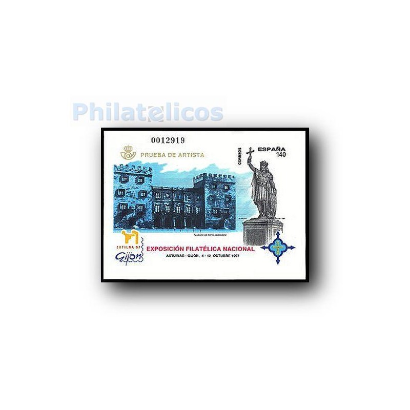 1997 Prueba Oficial. Exposición Filatélica Nacional. Exfilna´97