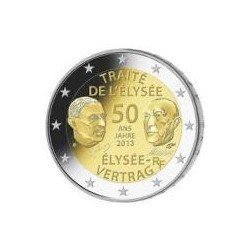 Moneda 2 euros conmemorativa. Alemania 2013 Elyseo (5 cecas)