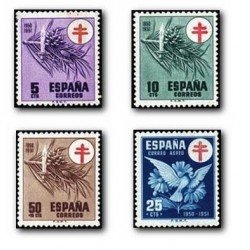 1950 España. Pro-Tuberculosis. (Edif. 1084/87) **