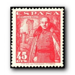 1948 Sellos de España (1027). General Franco y Castillo de la Mota