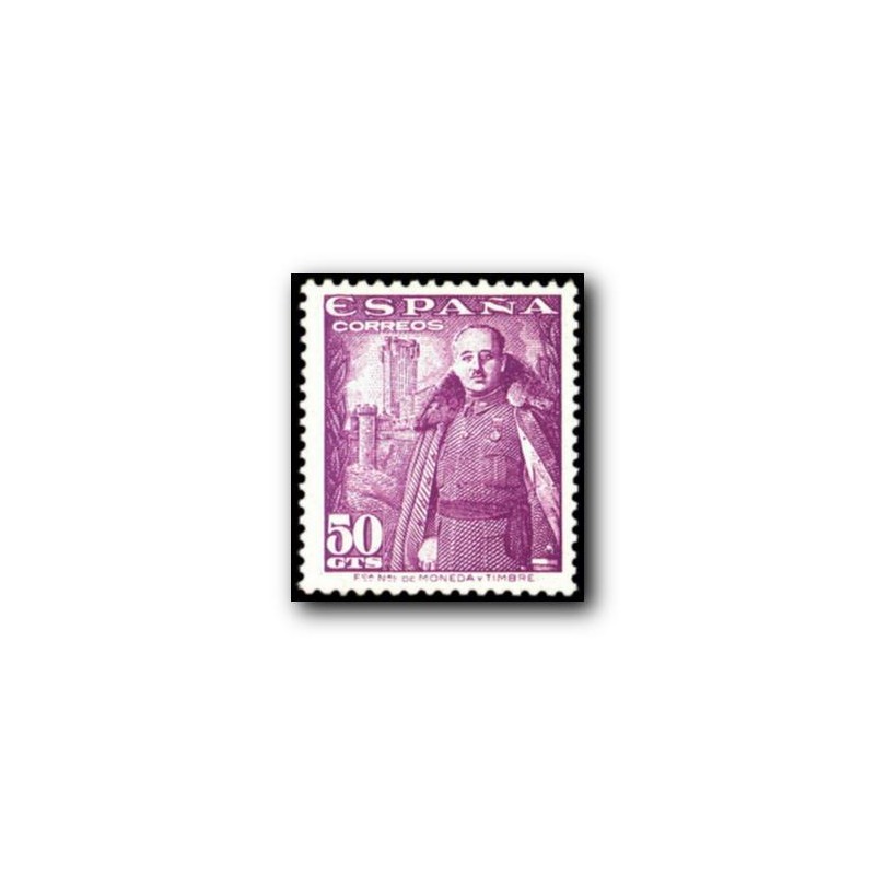 1948 Sellos de España (1029). General Franco y Castillo de la Mota