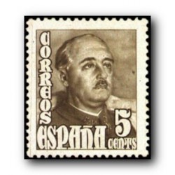 1948 Sellos de España (1020/23). General Franco.