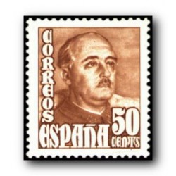 1948 Sellos de España (1020General Franco.