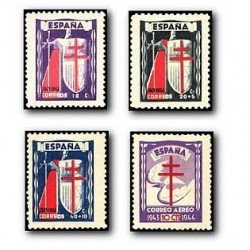 1943 España. Pro Tuberculosis. Edif.970/973 **